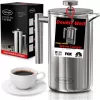 SterlingPro French Press Coffee Maker(1.75L)-Double Walled Large Coffee Press
