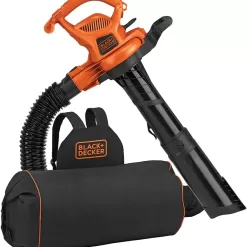 BLACK+DECKER Electric Leaf Blower, Leaf Vacuum and Mulcher 3 in 1 (BEBL7000)