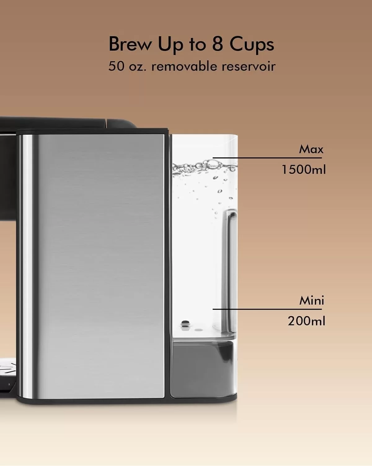 SIFENE Single Serve Coffee Maker, 3 in 1 Coffee Machine, Personal K-Pod Capsule Brewer, Black