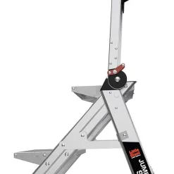 Little Giant Ladders, Jumbo Step, 2-Step, 2 foot, Step Stool, Aluminum, Type 1AA, 375 lbs weight rating, (11902), Silver