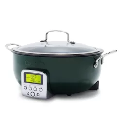 GreenPan 6qt Elite Essential Non-Stick Smart Skillet Ponderosa Pine