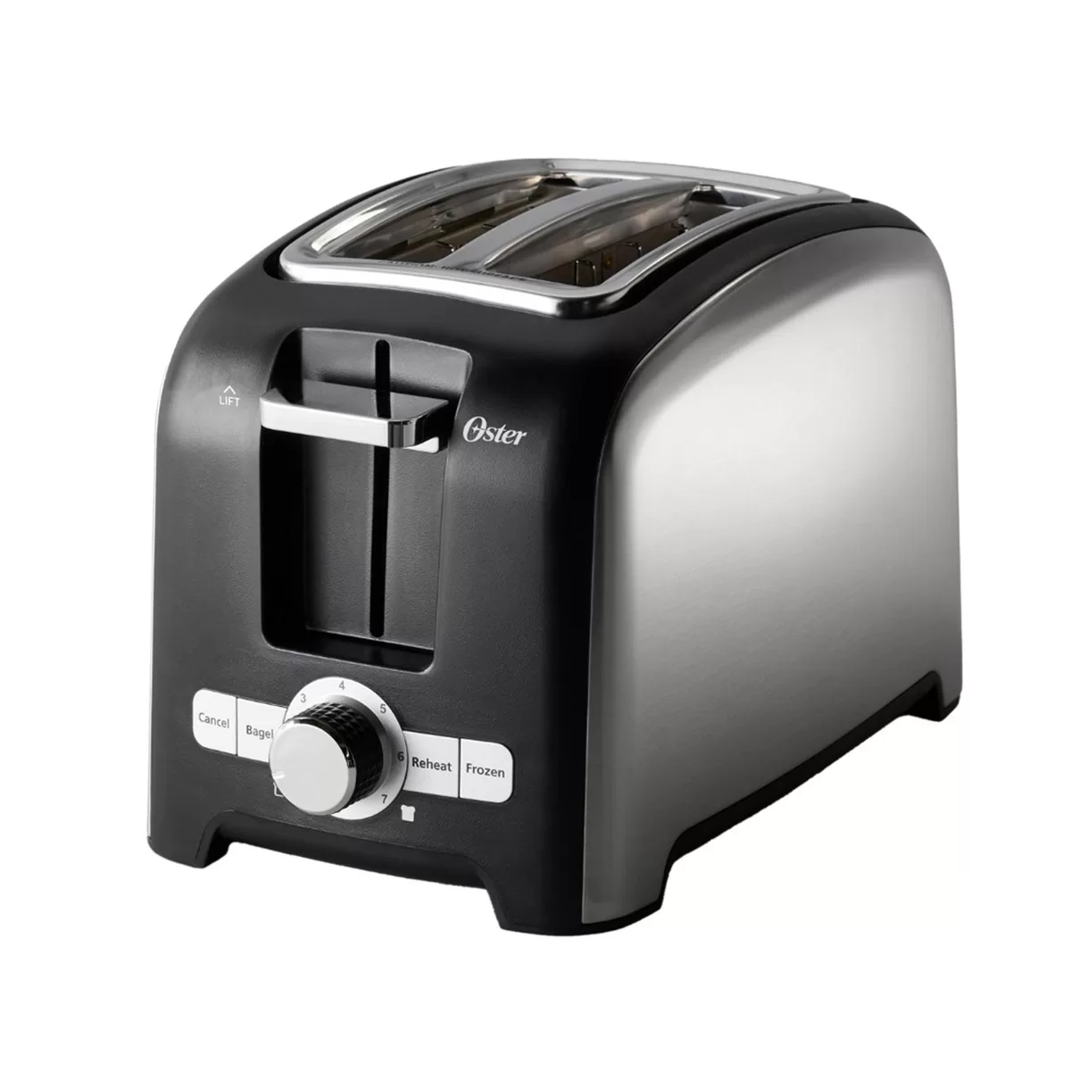 Oster 2 Slice Toaster with Extra-Wide Slots in Brushed Stainless Steel