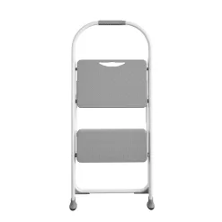 Cosco 37.09 in. H X 16.77 in. W X 2.83 in. D 225 lb. capacity 2 step Steel Folding Step Stool