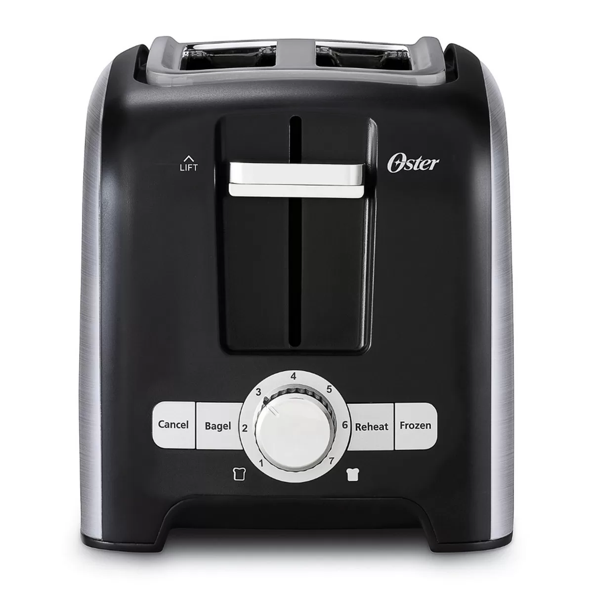 Oster 2 Slice Toaster with Extra-Wide Slots in Brushed Stainless Steel