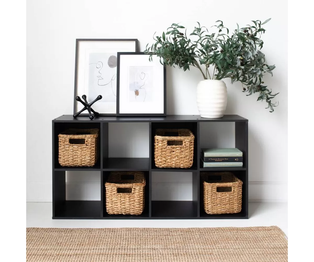 Signature Design by Ashley 47.05" Langdrew 8 Cube Organizer Black