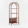 Threshold designed with Studio McGee - 72" Holladay Curved Wooden Bookcase - Brown