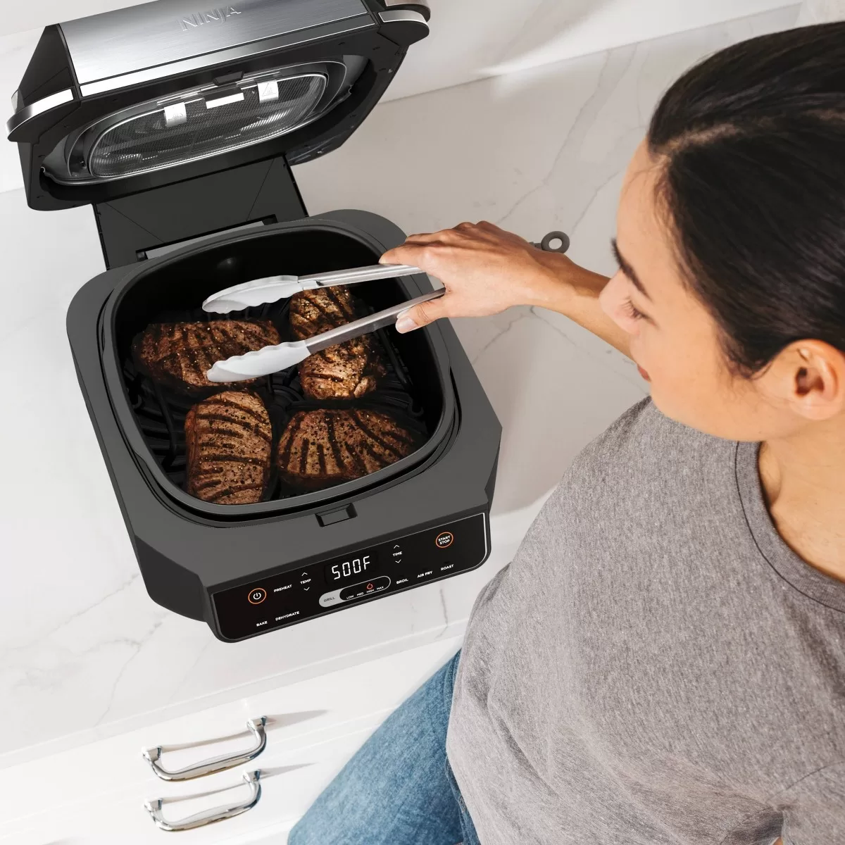 Ninja EG201 Foodi 6-in-1 Nonstick Indoor Grill