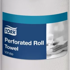 Tork Handi-Size Perforated Roll Towel White, Certified Compostable, 30 x 120 Towels, HB9201
