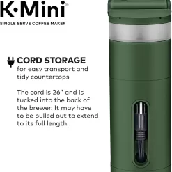 Keurig K-Mini Single Serve Coffee Maker, Evergreen