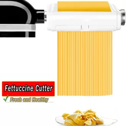 Pasta Maker Attachment for Kitchenaid Mixers, Noodle Maker 3 in 1 Set of Pasta Sheeter Fettuccine Cutter Spaghetti Cutter