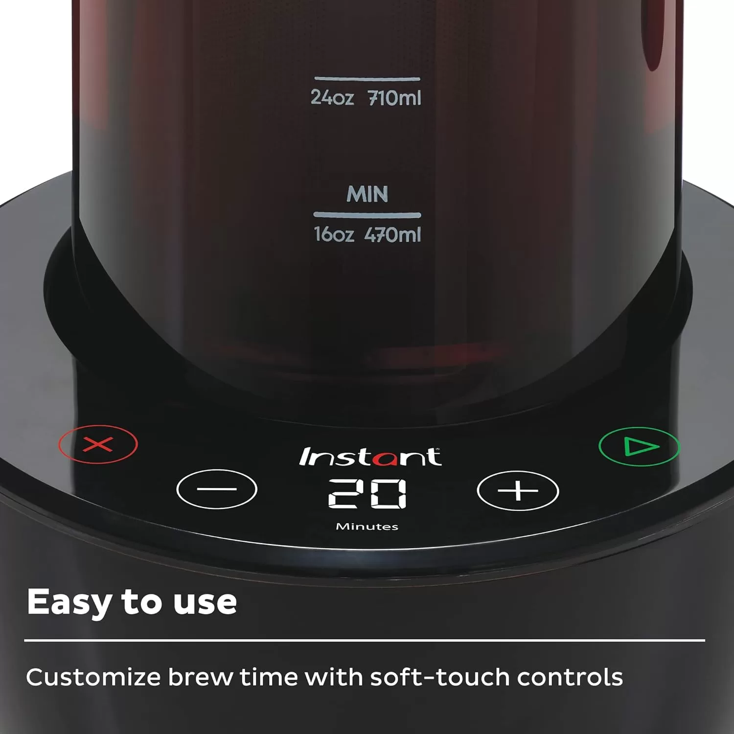 Instant Cold Brew Electric Coffee Maker, Quickly Brew Up to 32 Ounces