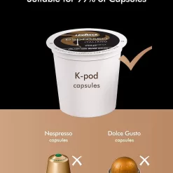 SIFENE Single Serve Coffee Maker, 3 in 1 Coffee Machine, Personal K-Pod Capsule Brewer, Black