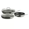 All-Clad HA1 Hard Anodized Nonstick Fry Pan Set 3 Piece, Cookware Black
