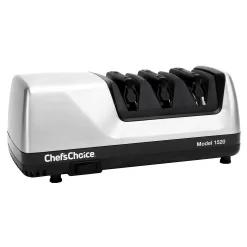 Chef'sChoice Hone Electric Knife Sharpener for 15 and 20-Degree Knives, 3-Stage, Gray