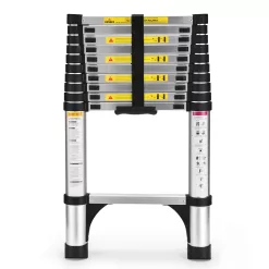 Telescoping Ladder, SocTone 10.5 FT Aluminum Lightweight Extension Ladder