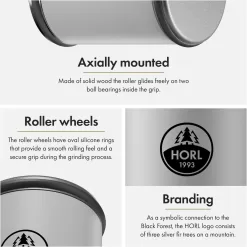 HORL 2 Cruise Rolling Knife Sharpener Engineered in Germany for Straight Edge, Chalk