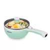 Dezin Electric Cooker Upgraded, Non-Stick Sauté Pan, 1.5L Mini Electric Fondue Pot