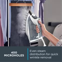 Rowenta Focus Stainless Steel Soleplate Steam Iron for Clothes DW5280, Blue