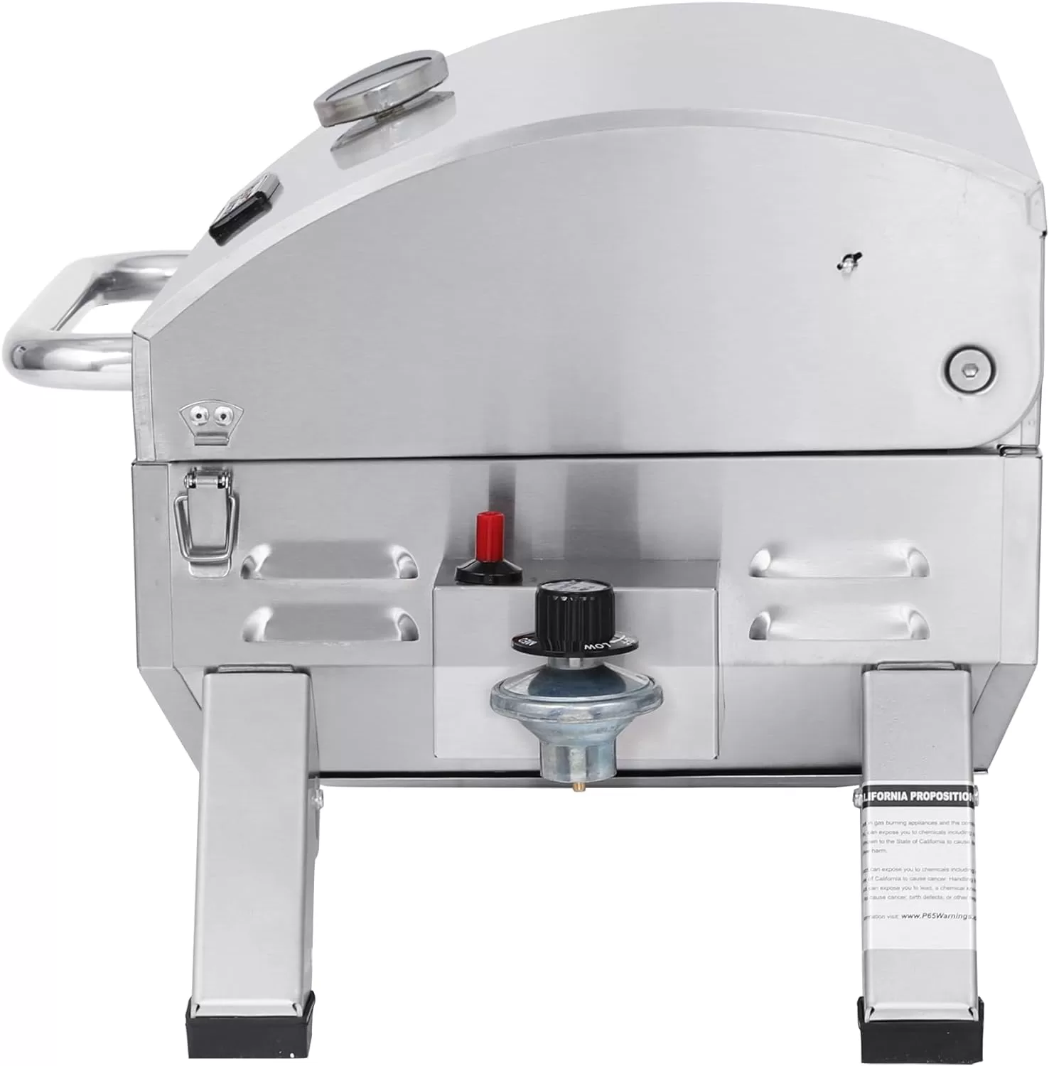 Royal Gourmet GT1001 Stainless Steel Portable Grill, 10000 BTU BBQ Tabletop Gas Grill, Silver