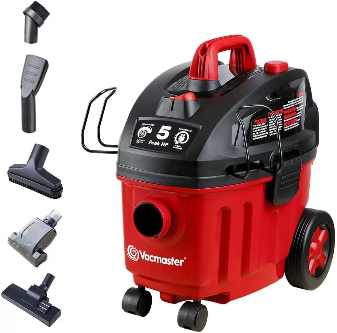 Vacmaster VF408 4 Gallon Wet/Dry Vacuum Cleaner with 2-Stage Motor