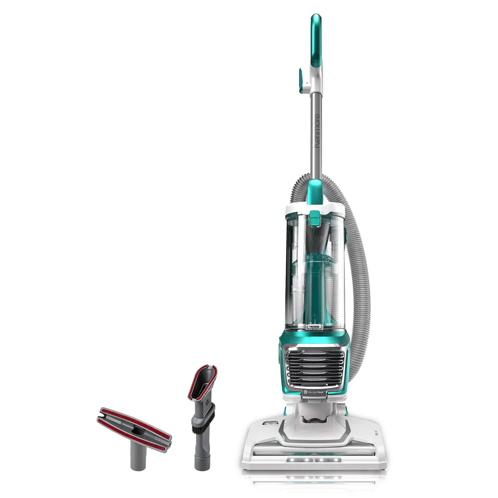 Kenmore DU2012 Bagless Upright Vacuum 2-Motor Power Suction Lightweight Carpet Cleaner, Green