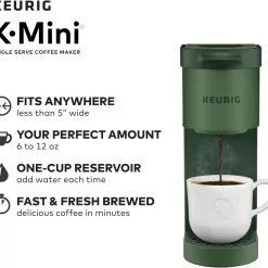 Keurig K-Mini Single Serve Coffee Maker, Evergreen