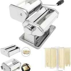 MZTOGR Pasta Maker Machine, Set of 6 Piece 150mm Steel Noodle Maker Machine