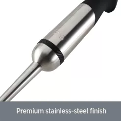 All-Clad Electrics Stainless Steel Immersion Blender 2 Piece Turbo Function 600 Watts Detachable, 9-1/4-inch