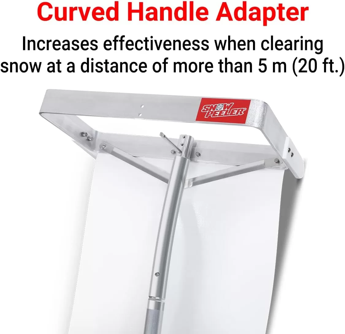 SNOWPEELER Premium Snow Roof Rake - 9 m (30 ft.) - Telescopic Heavy Duty Snow Shovel for Rooftop
