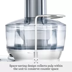 Breville Juice Fountain Compact Juicer, Silver, BJE200XL, 10