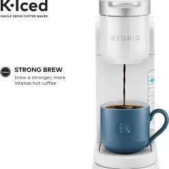 Keurig K-Iced Single Serve Coffee Maker - Brews Hot and Cold - White