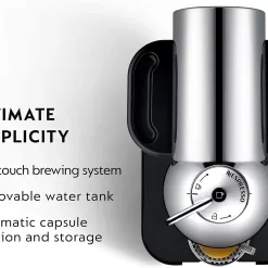Nespresso Vertuo Chrome Coffee Maker and Espresso Machine by Breville