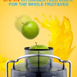 Powerful 3-Speed Juicer for Whole Fruits and Vegetables