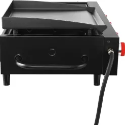 Royal Gourmet GD4002T Tailgater Tabletop Gas Grill Griddle, 4-Burner Portable Propane Grill Griddle Combo, 40 000 BTU, Black
