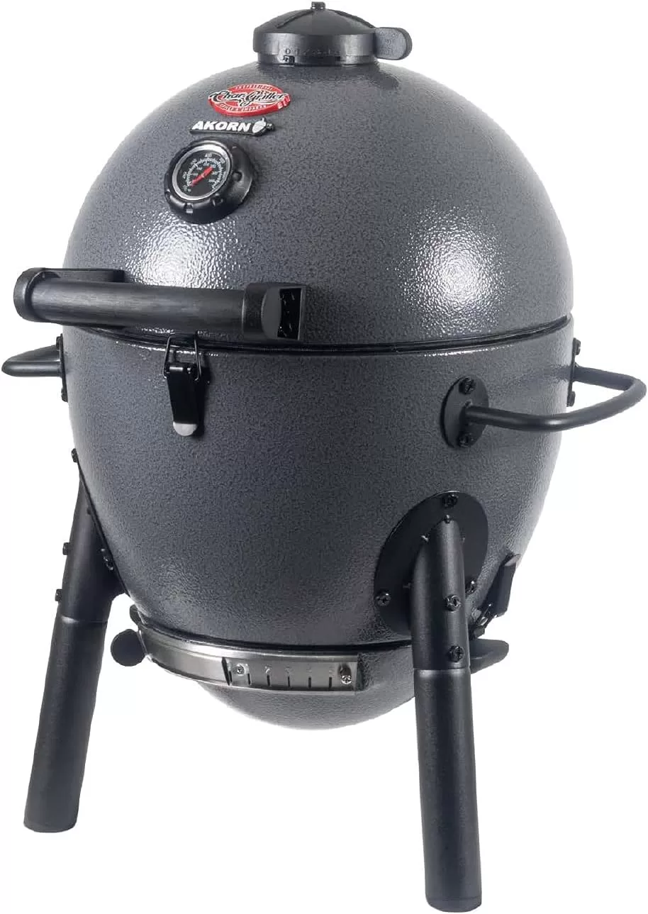 Char-Griller E86714 AKORN Jr. Kamado, Ash Portable Charcoal Grill