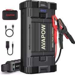 AVAPOW Car Jump Starter, 4000A Peak Battery Jump Starter, USB Quick Charge 3.0