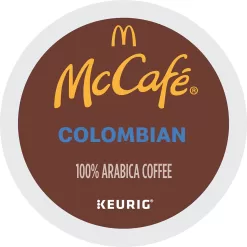 McCafe Colombian, Single Serve Coffee Keurig K-Cup Pods, Medium Roast, 96 Count (4 Packs of 24)