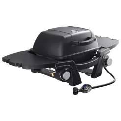 Portable Propane Gas Grill, 2-Burner Portable Gas Grill Small Tabletop Gas Grill, 24000BTU, Black