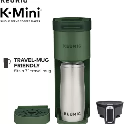 Keurig K-Mini Single Serve Coffee Maker, Evergreen