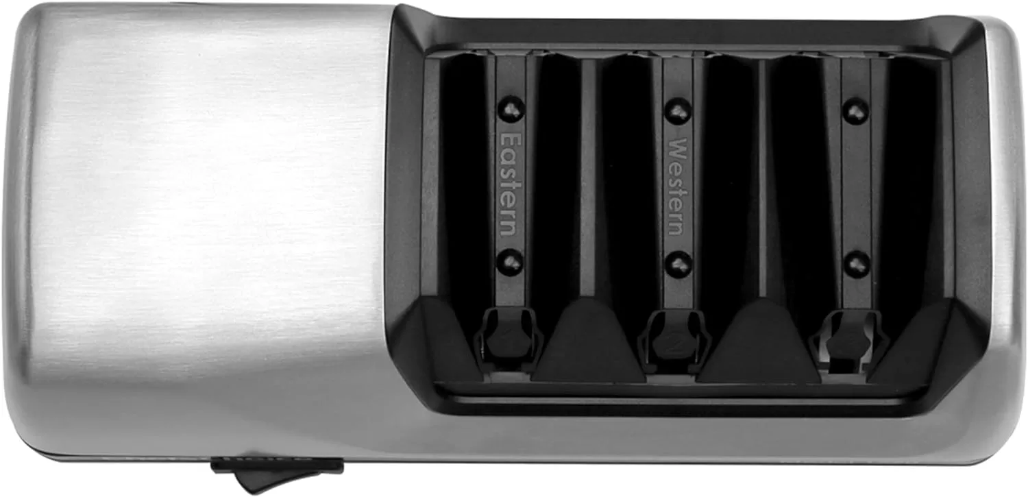 Chef'sChoice Hone Electric Knife Sharpener for 15 and 20-Degree Knives, 3-Stage, Gray