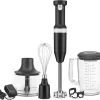 KitchenAid Cordless Variable Speed Hand Blender with Chopper and Whisk Attachment - KHBBV83, Matte Black