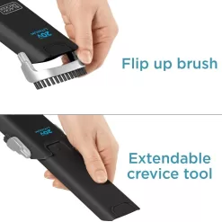 BLACK+DECKER 20V Cordless Handheld Vacuum with Pivoting Nozzle and Washable Filter (BDH2000L), Black