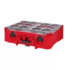 Milwaukee Packout 19.7 in. Deep Storage Organizer 2100 cu in Black/Red