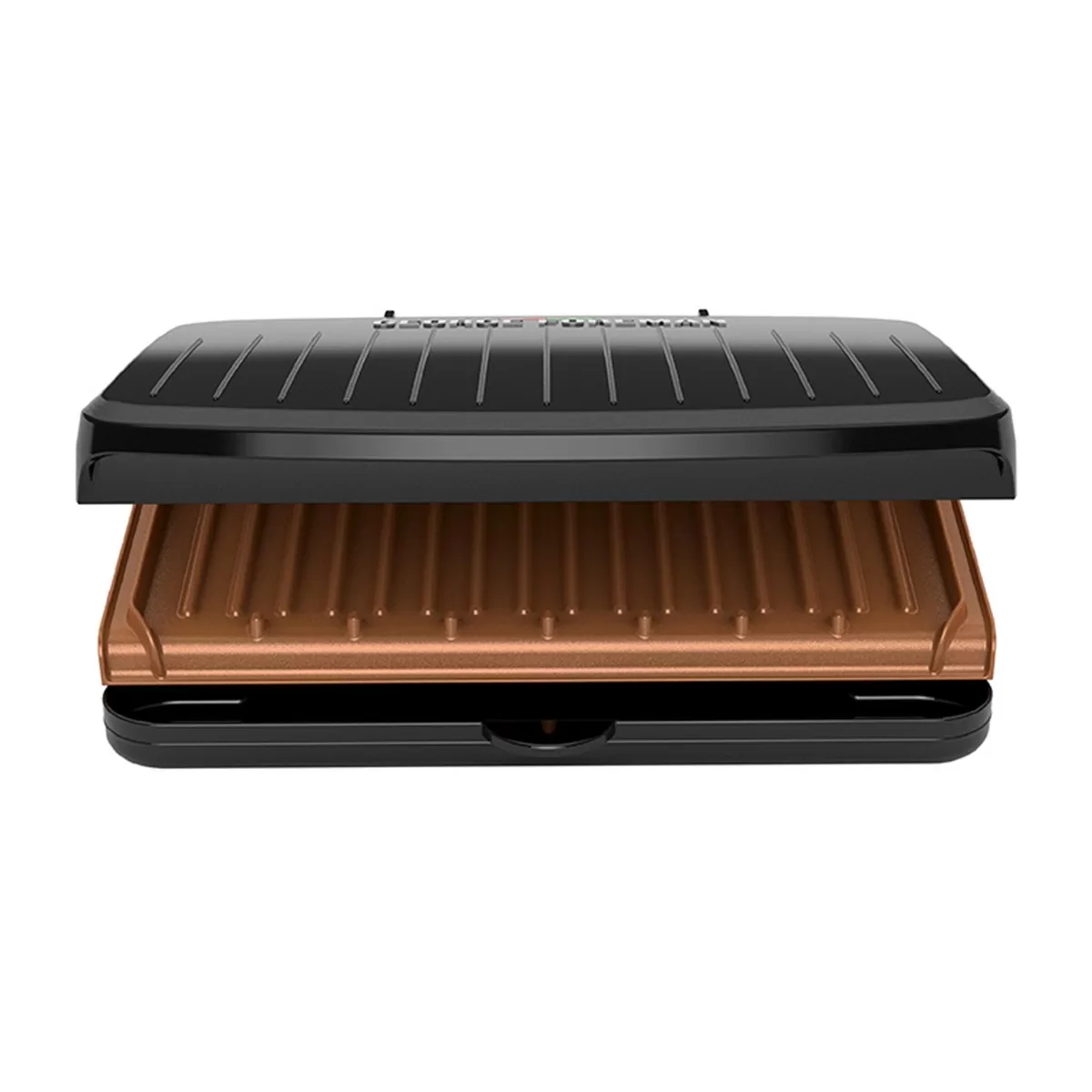 George Foreman Family Size 5 Serving Nonstick Compact Electric Indoor Grill in Black