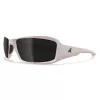 Edge Eyewear Brazeau Polarized Safety Glasses Smoke Lens White Frame 1 pk