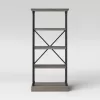 Threshold 65" Conway Cast Iron Bookshelf Gray