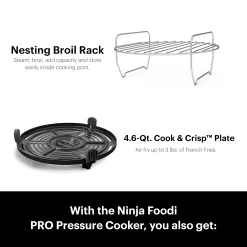 Shark Ninja Foodi 11-in-1 6.5-qt Pro Pressure Cooker + Air Fryer With Stainless Finish