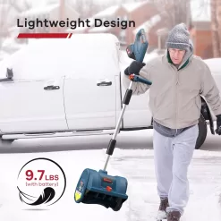 Enhulk Cordless Snow Shovel, 20V | 12-Inch | 4-Ah Cordless Snow Blower