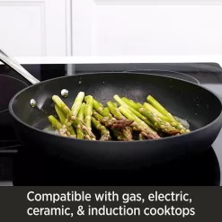 All-Clad HA1 Hard Anodized Nonstick Fry Pan Set 3 Piece, Cookware Black