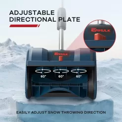 Enhulk Cordless Snow Shovel, 20V | 12-Inch | 4-Ah Cordless Snow Blower